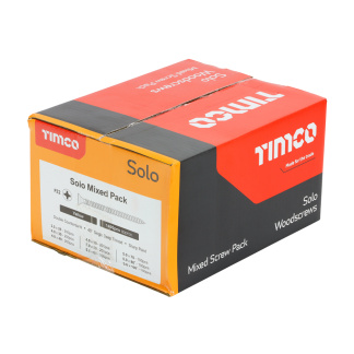 Solo Woodscrews - Mixed Pack - PZ - Yellow