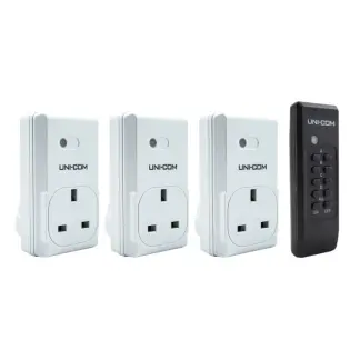 Remote Control Sockets 3 pk