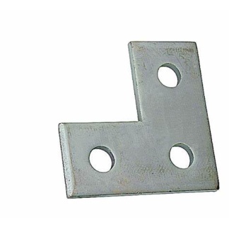 3 Hole flat corner plate