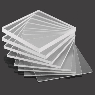 6mm clear laser cut 300mm x 1500mm with 6no 5mm dia Holes