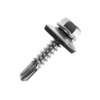 5.5 x 25 Light Section Hex Head Self Drill Screws With EPDM Washer