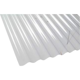 heavy duty 3" corrugated PVC 3050mm (648mm cover width when lapped, sheet width 780mm