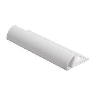 Genesis Plastic Round Edge Tile Trim White ETR 2.5m - 6mm