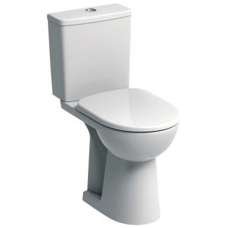 Twyford E100 Raised Height Close Coupled Toilet Pack complete with cistern and seat