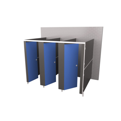 3 Cubicle island-free standing cubicle set