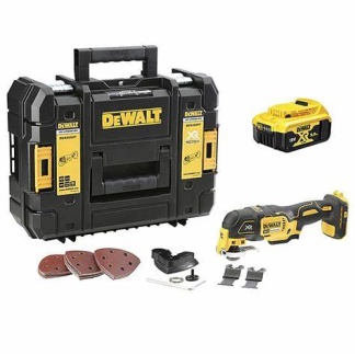 Dewalt DCS355P1 18V XR Brushless Multi Tool with 1 x 5Ah Battery, Charger and Case