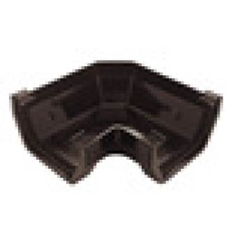 90° Square-line Gutter Angle in Black