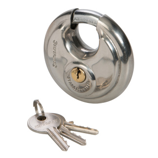 Stainless Steel Disc Padlock 90mm