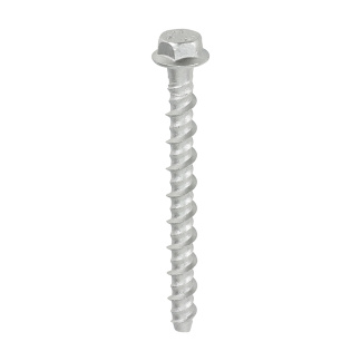 6.0/8.0 x 75 Multi-Fix Masonry Bolts - Hex Flange - Exterior - Silver