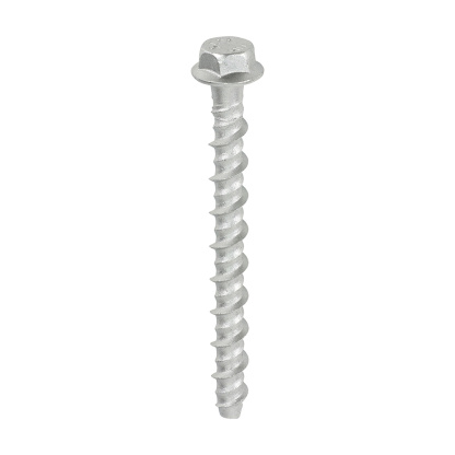 6.0/8.0 x 75 Multi-Fix Masonry Bolts - Hex Flange - Exterior - Silver