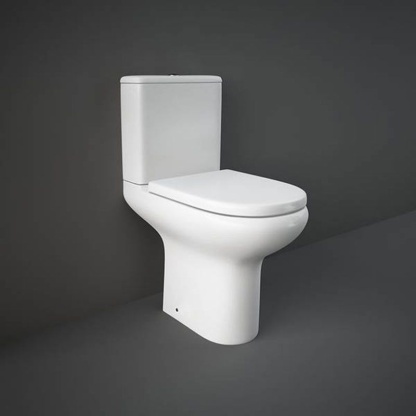 RAK Ceramics Compact Close Coupled Full Access Open Back Toilet Pan - Alpine White - CO11AWHA