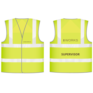 HOP001 (M) Yellow Hi-vis Supervisor