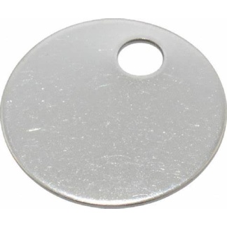 Aluminium Tag Blank 32mm diameter - 1 hole