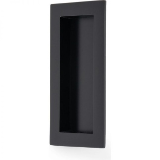 Rectangular Flush Pull 102 x 52 Black