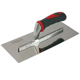 FAISGTP11SS Plasterer's Finishing Trowel Stainless Steel Soft Grip Handle 11 x 4.3/4in