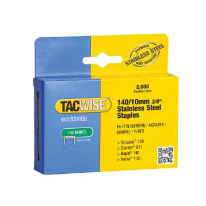 140 Stainless Steel Staples 10mm (Pack 2000)