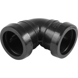 Solvent Bend 40mm x 90° Black