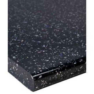 Strass noir black sparkle gloss wilsonart 40mm worktop (1m)