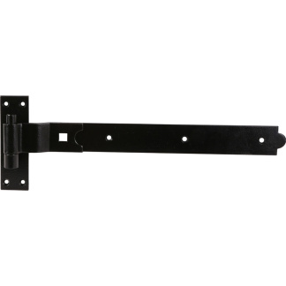 Hook & Band Black Cranked Hinge 450mm