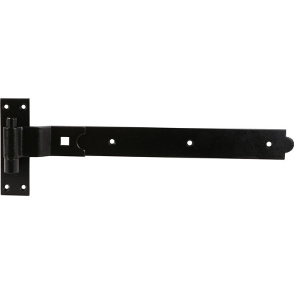 Hook & Band Black Cranked Hinge 450mm