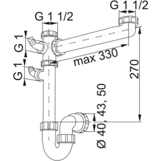 Franke Single Bowl Plumbing Kit