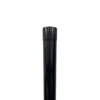 76mm Round Swaged Downpipe PPC Black