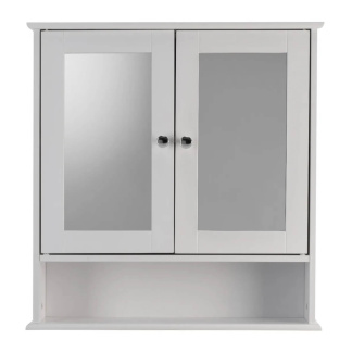 Croydex Anderson White Double Door Mirror Cabinet