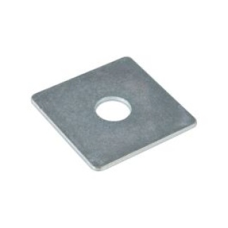 M10 40 X 40 X 5MM Square Plate Galv Box 100