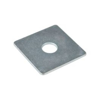 M10 40 X 40 X 5MM Square Plate Galv Box 100