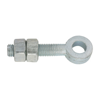 M12 x 100 Adjustable Gate Eyes with Nuts - Zinc