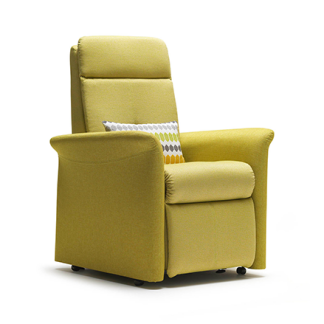Lotus Standard Tilt in Space recliner chair in Cadet Zest Ink Vinyl