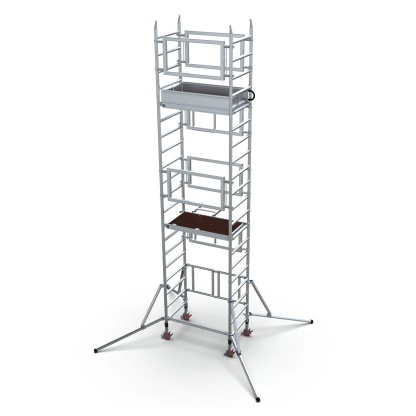 Aluminum 1 Man Tower 4m Platform 1.3m Deck
(Unitower)