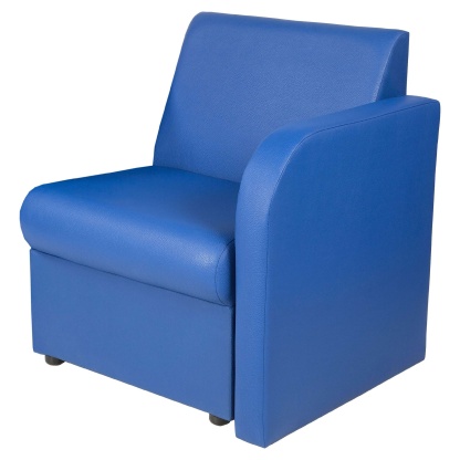 Sentado Modular Reception Seating.  Chair with one arm