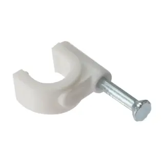 FORRCC911W Cable Clip Round White 9-11mm Box 100