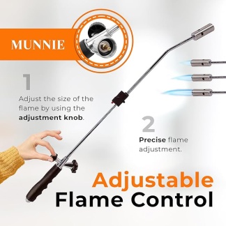 Gas-Powered Weed Burner with Auto Ignition