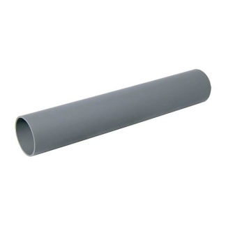 50mm x 3m  Push-fit Waste Pipe - Grey