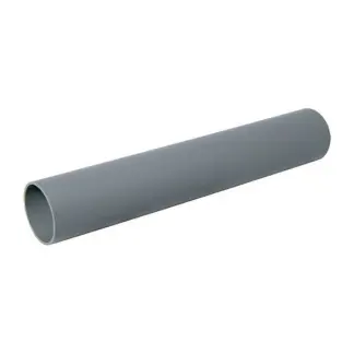 50mm x 3m  Push-fit Waste Pipe - Grey