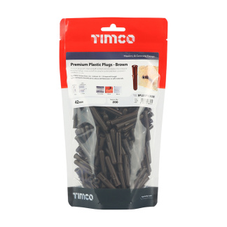 Premium Brown Plugs 7mm Pk 200