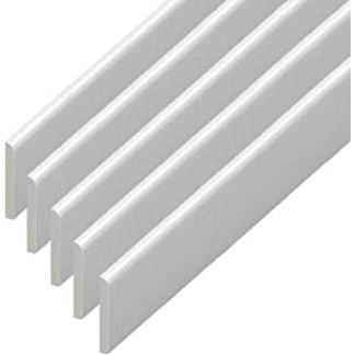 65mm White Plastic Architrave