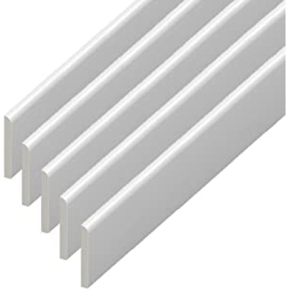 65mm White Plastic Architrave