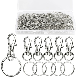 All Steel Key Ring Complete With Spring Clasp