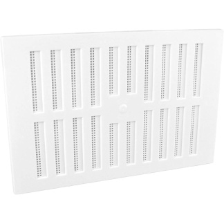 9 X 6 White Hit & Miss Louvre Vent C/w Flyscreen