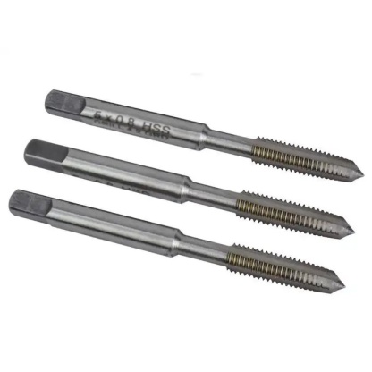 M5 x 0.9mm Taper Tap, Straight Flute, , High Speed Steel, Metric Coarse, Bright