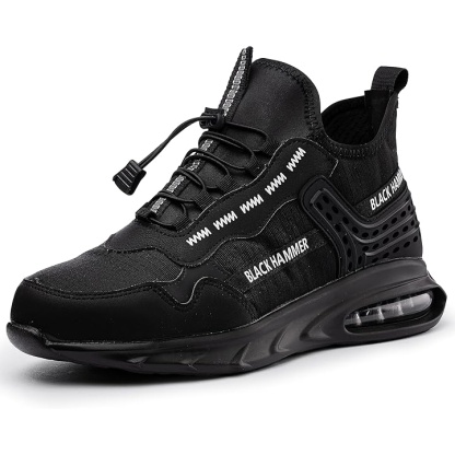 Black Hammer Lightweight Safety Trainers for Men - Size 10