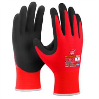 Adept 360 - RED - Next Generation Microfoam Palm Nitrile Palm Coated Gloves Size 9