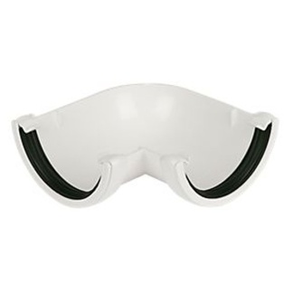 90 Degree Gutter Angle Round Sovereign White