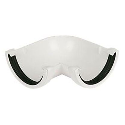 90 Degree Gutter Angle Round Sovereign White