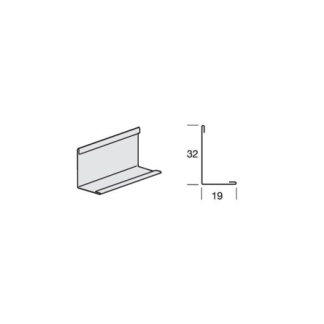 BPT1932HC Gridline Perimeter Angle (painted) 19x32mm 3000x19x32mm (108 linear m / 36 pcs)