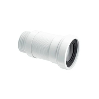 McAlpine 3.5" / 90mm Straight Medium Flexible WC Connector Wc-Con8Fv