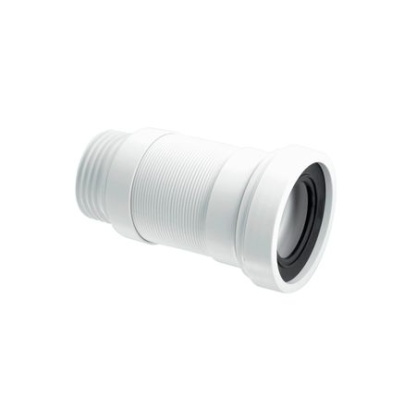 McAlpine 3.5" / 90mm Straight Medium Flexible WC Connector Wc-Con8Fv